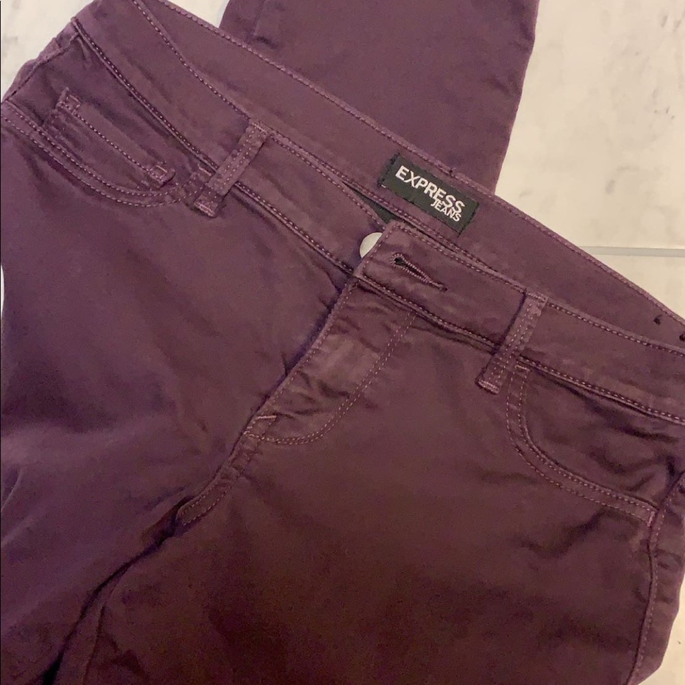 Two skinny Express jeans size 10
